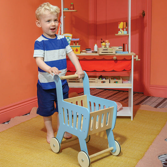 Wood Shopping Cart