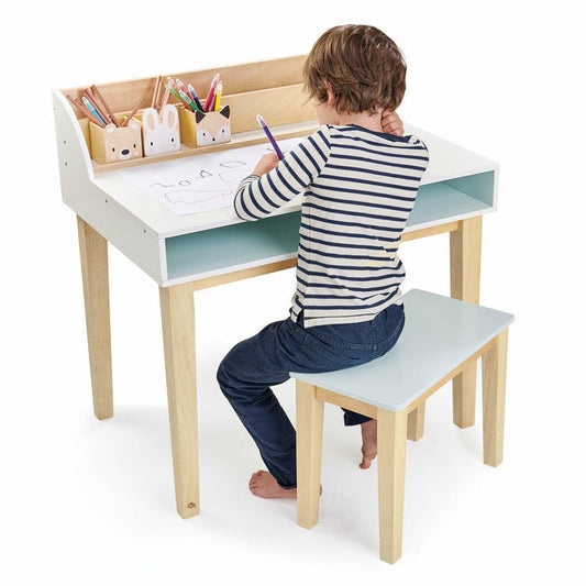 Wooden Desk and Chair