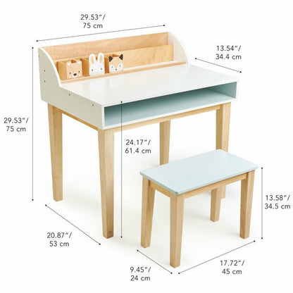 Wooden Desk and Chair