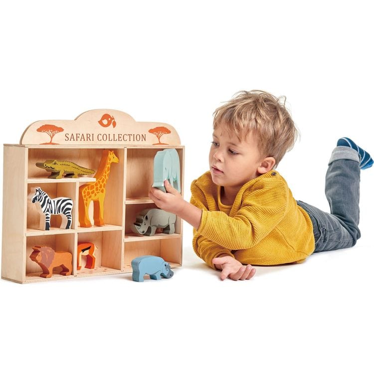 Wooden Safari Animal Collection