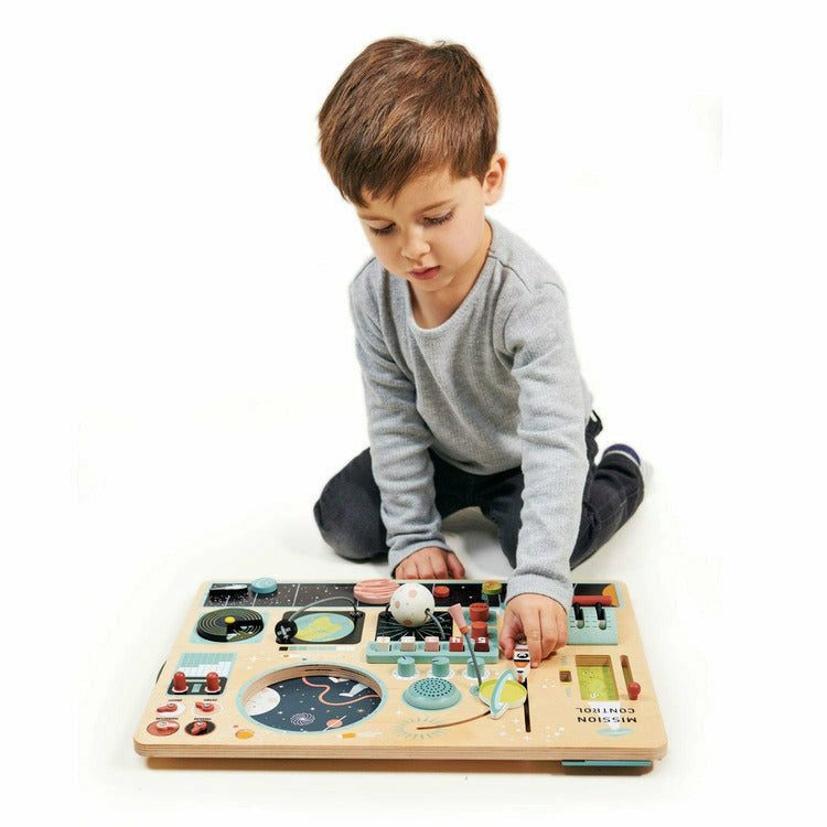 Wooden Space Station Activity Toy
