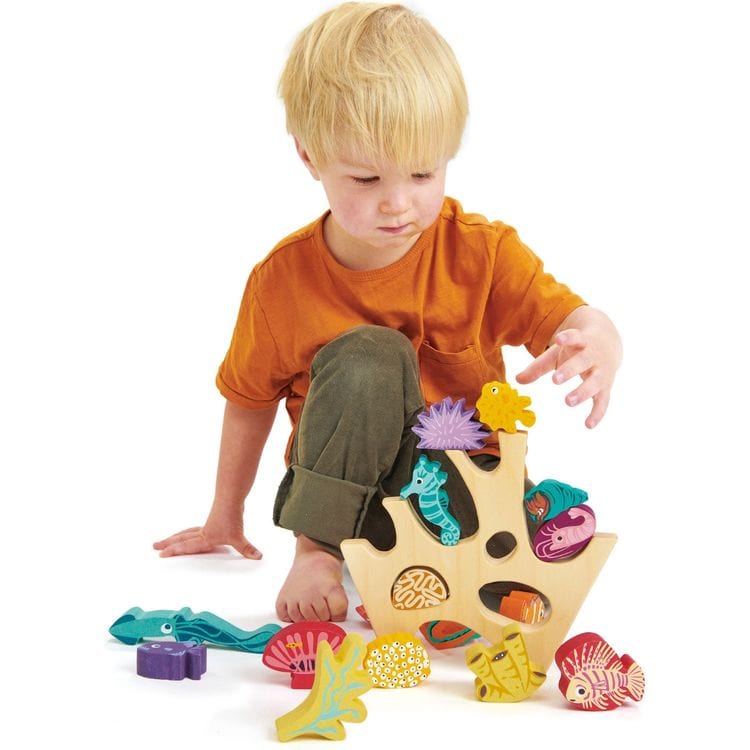 Wooden Stacking Coral Reef