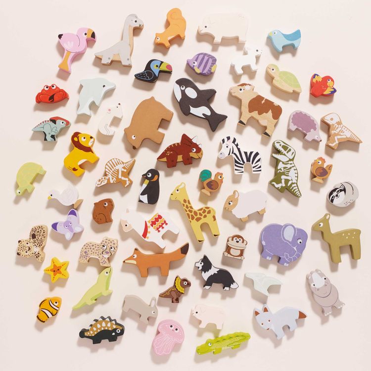 Woodland Stacking Forest Animals & Bag - 10 Pieces