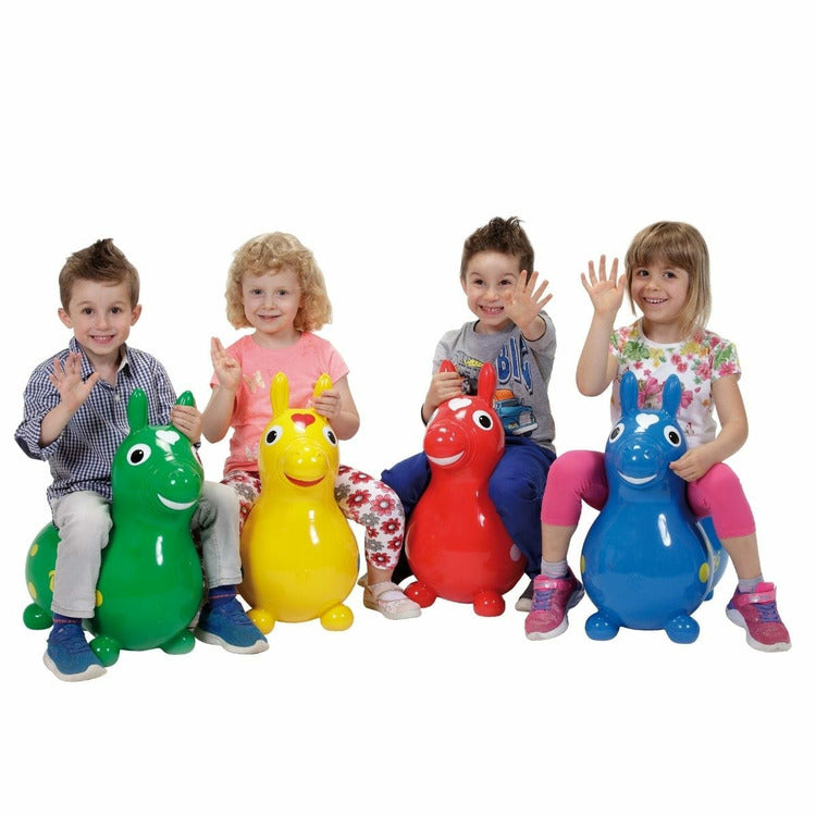 Yellow Rody Horse Inflatable Bouncer Ride-on